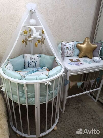 Комплект в кроватку трансформер