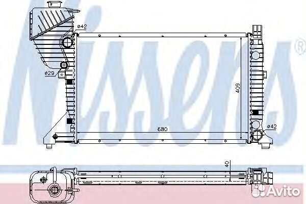 Радиатор 62519A nissens