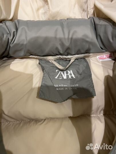 Пуховик zara 110
