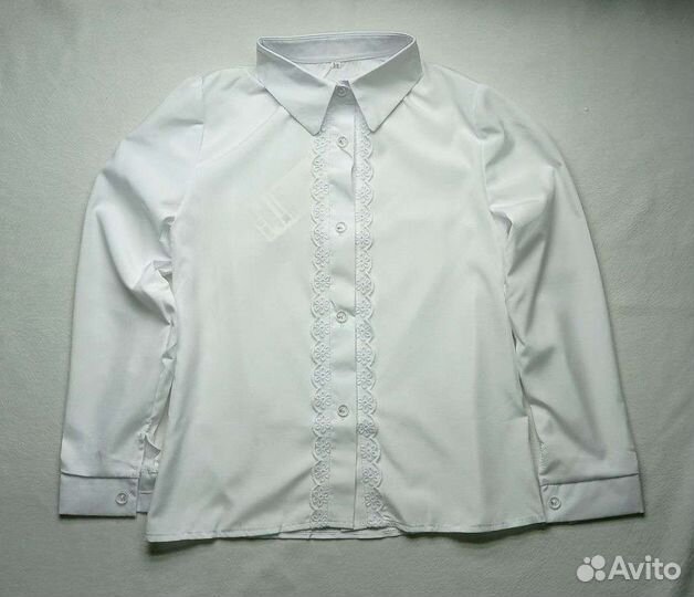 Блузка белая школьная