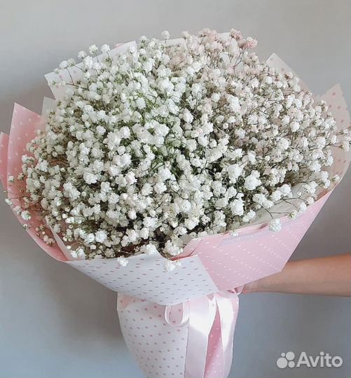 Букет из Белой Гипсофилы