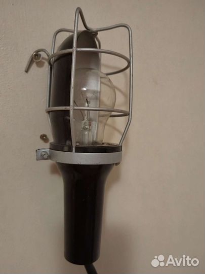 Лампа переноска СССР, винтаж 5 м взрывобезопасная
