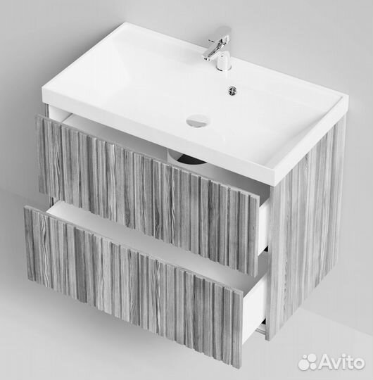 Тумба Touch 80 подвесной, Лиственница структурная