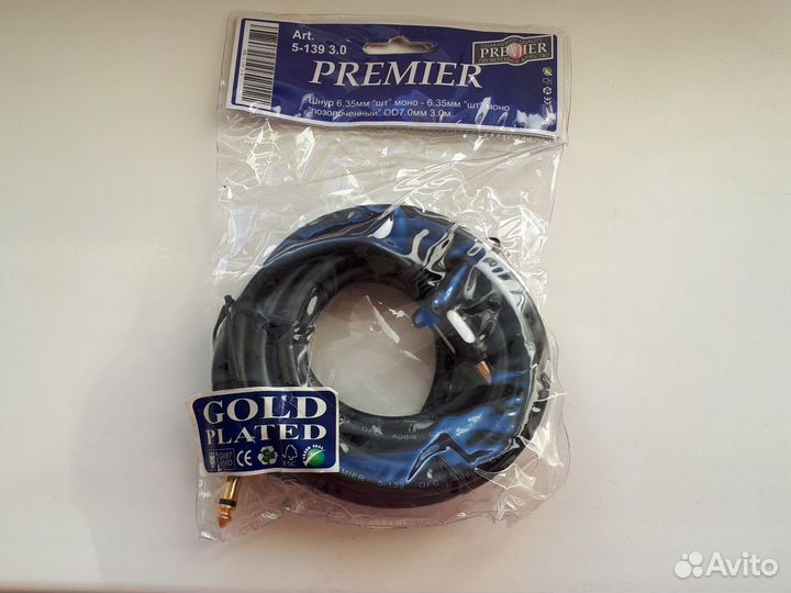 Premier шнур 6,35 мм моно 