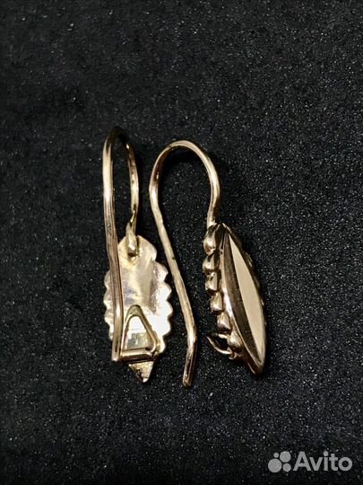 Золотые серьги СССР