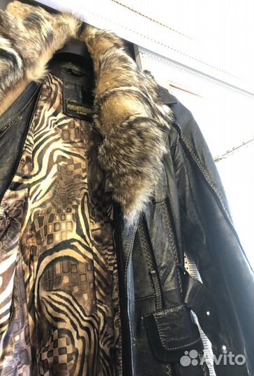 Женская кожаная дубленка