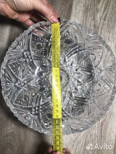 Ваза хрустальная