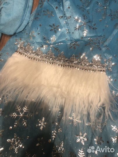 Костюм снегурочки взрослый 44