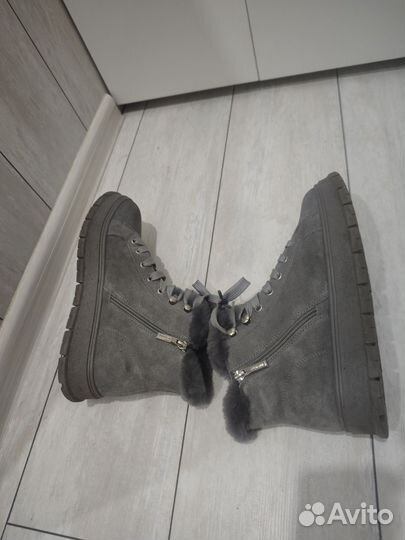 Ботинки женские зимние замша