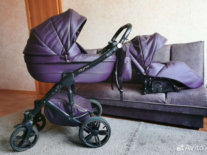 Коляска Rant aura 2 в 1 эко-кожа