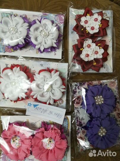 Резиночки для волос ручной работы