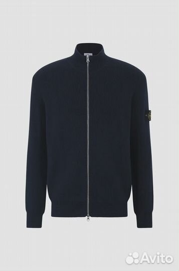 Свитер на молнии Stone Island трикотаж неви