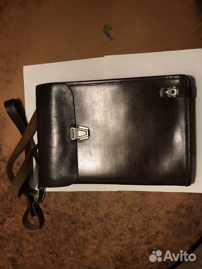 Кожаный сумка планшет офицерский СССР