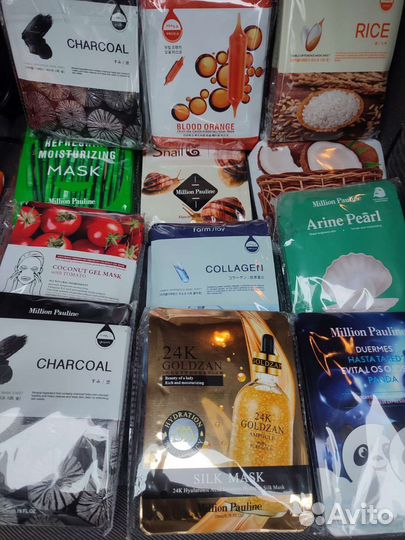 Маски тканевые увлажняющие