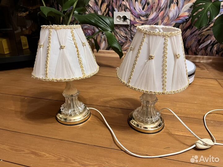 Светильник оникс прикроватный бу