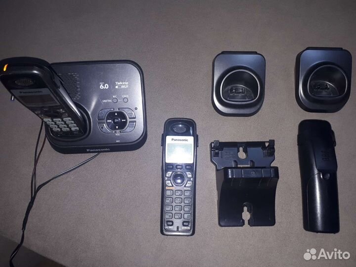 Радиотелефон panasonic 3 трубки б.у