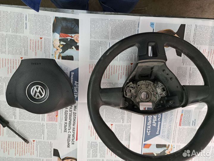 Руль с подушкой жетта 6
