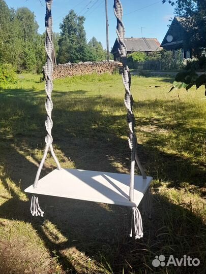 Качели на витых стропах