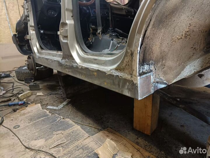 Замена порогов из профильной трубы