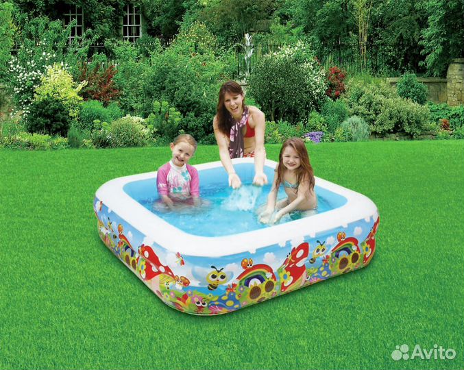 Бассейн квадратный надувной 