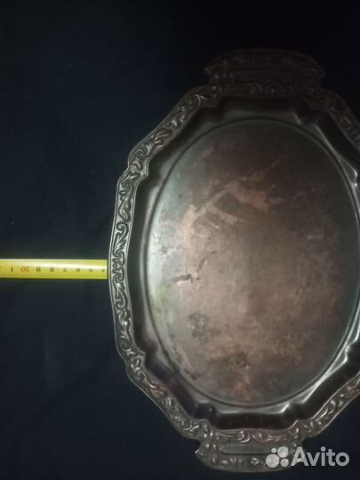 Поднос медный