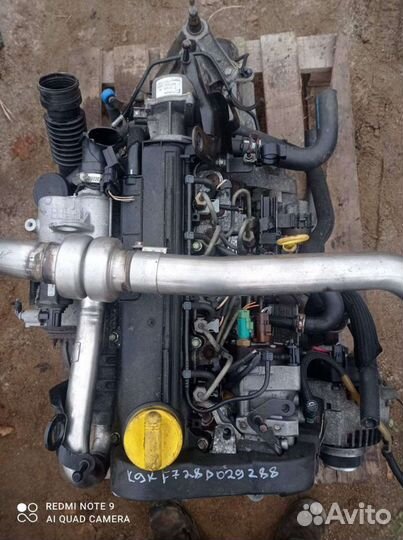 Двигатель в зборе Рено Меган,Сценник 1,5DSI К9кf72