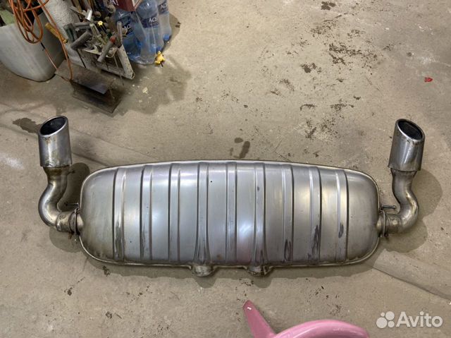 Глушитель Q7 4L с насадками основной задняя часть