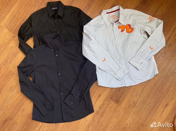 Черная и белая рубашка 146