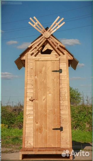 Дачный туалет с кошкой TJN