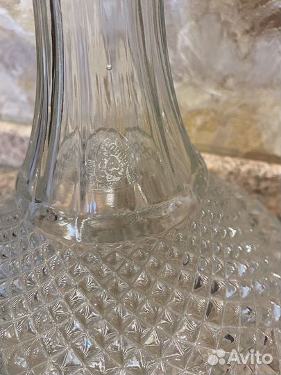 Декантер графин для вина Bohemia винтаж