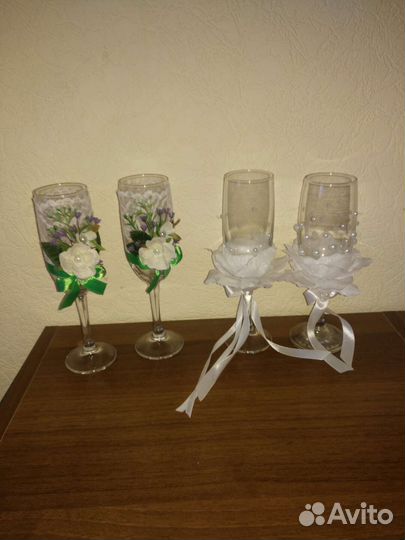 Фужеры с декором