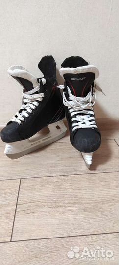 Коньки хоккейные graf размер 37