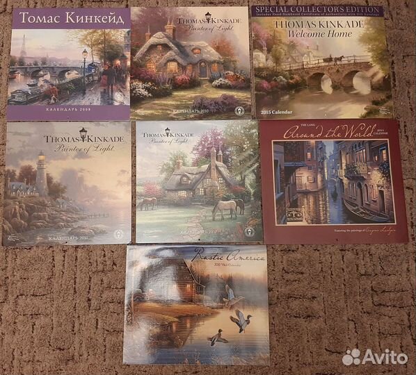 Календари с пейзажами (Thomas Kinkade и др.)