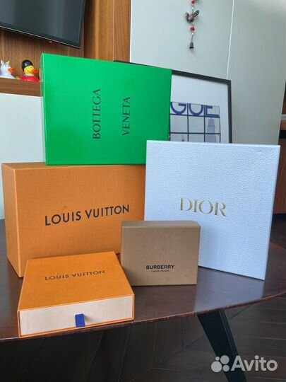 Брендовые коробки Dior, LV, Hermes оригинал