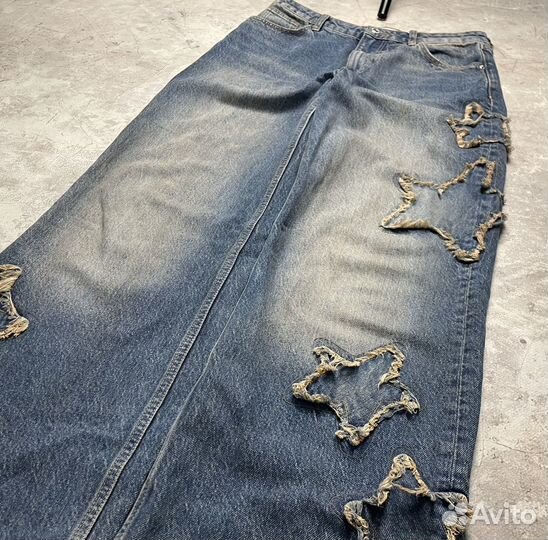 Широкие джинсы Jaded London Stars Opium Y2K