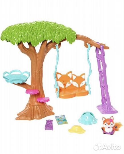 Enchantimals джунгли кафе + набор качели