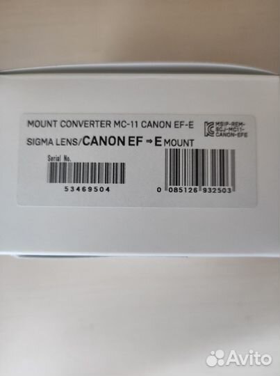 Переходник sigma mc-11 canon ef - sony e