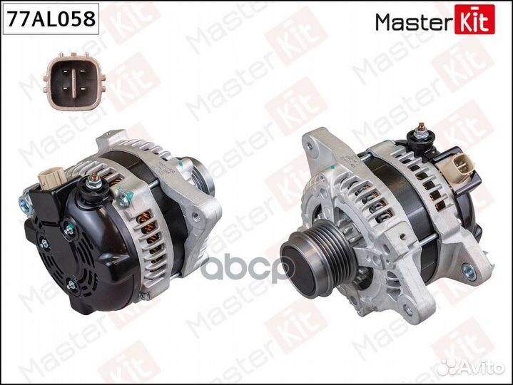 77AL058 Генератор toyota avensis/RAV IV 06- 100A