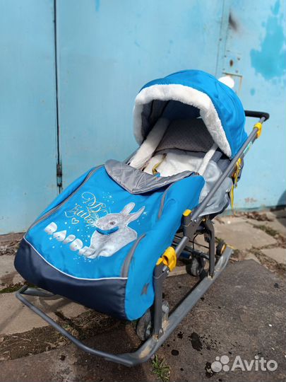 Детские санки коляска