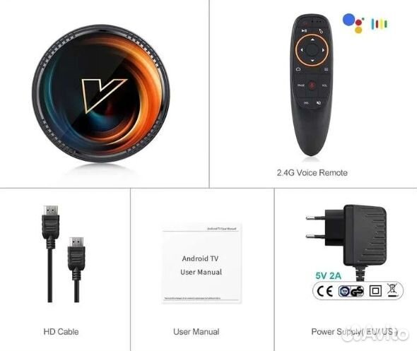 Смарт тв приставка vontar W2 ATV 4/32GB Аэропульт