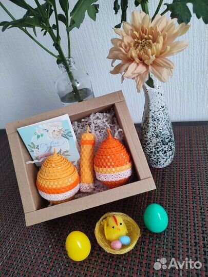 Свечи к Пасхе из вощины