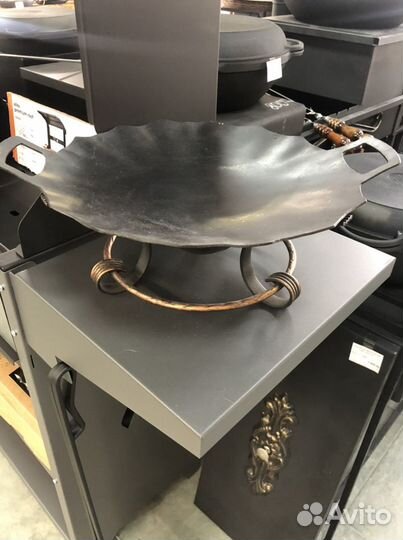 Садж из вороненной стали 30см