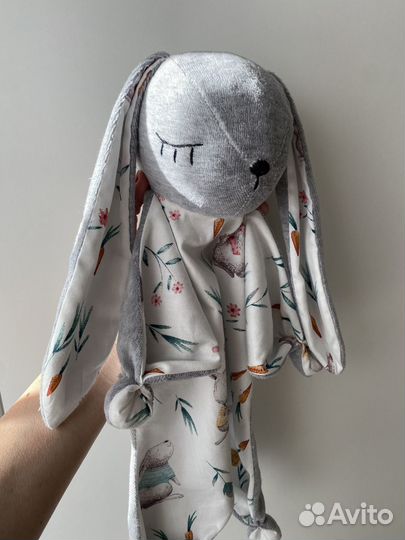 Зайка комфортер в мешочке/зайка сплюша, новый