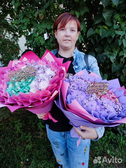 Съедобные букеты. Подарок учителю. Цветы