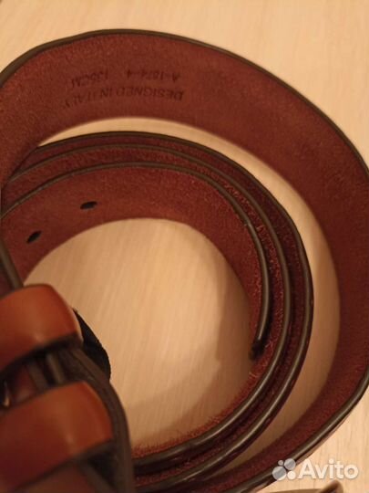Мужской кожаный ремень Италия