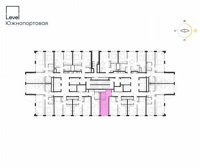 Квартира-студия, 23,4 м², 51/68 эт.