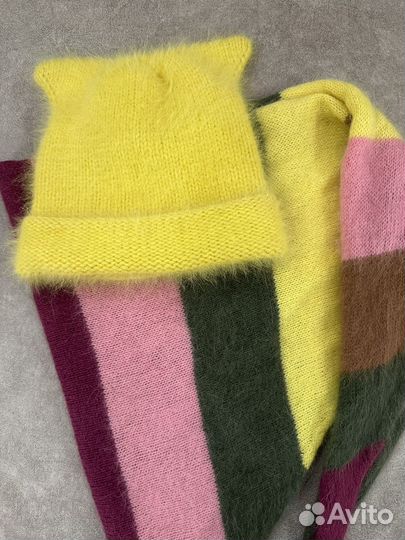 Комплект шапка с косынкой