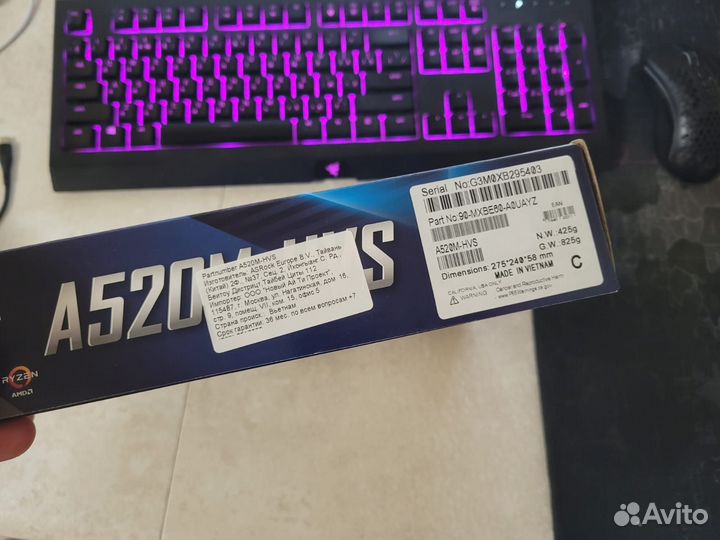 Новая материнская плата Am4 А520 гарантия 3 года