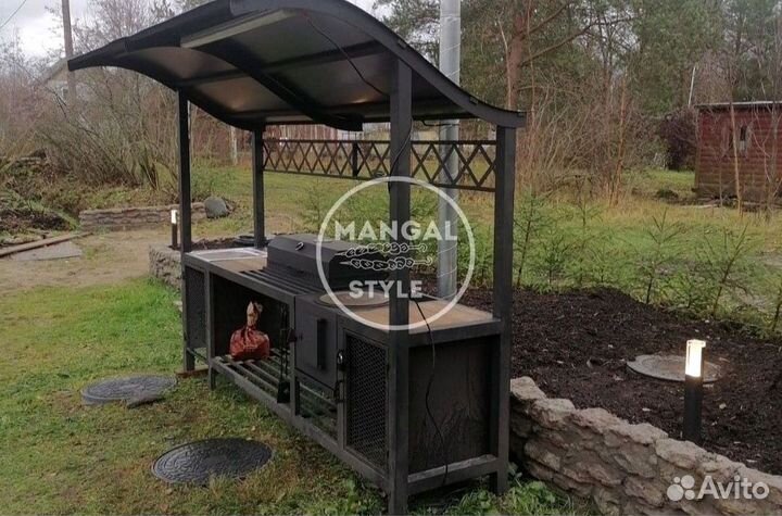 Мангал с крышей