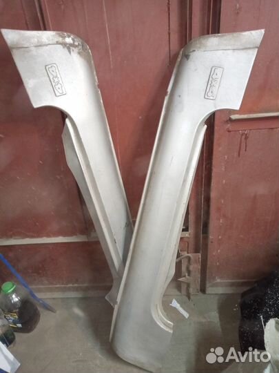 Накладки внешние на пороги Нива 4*4